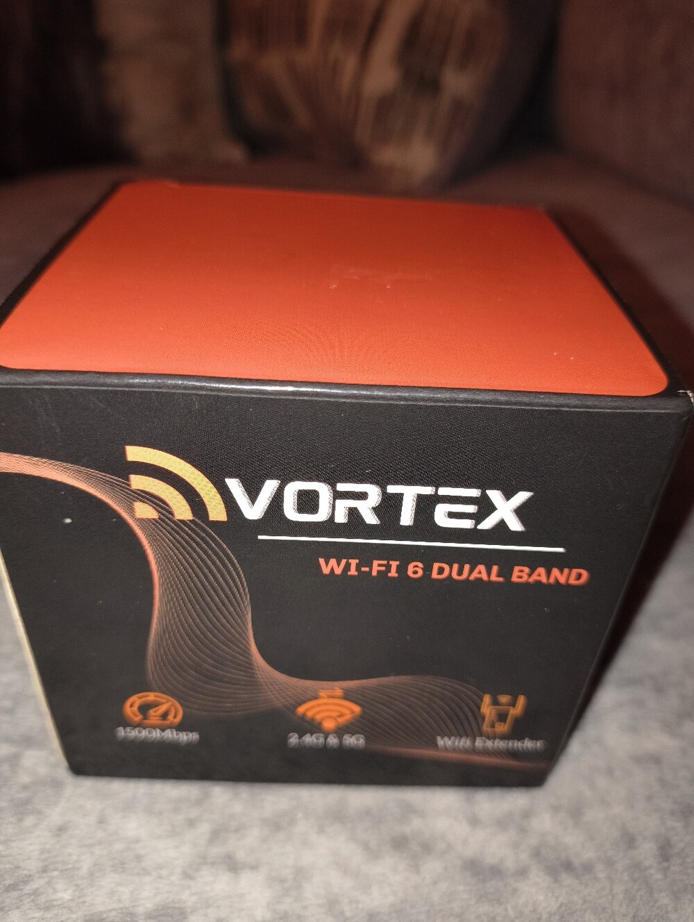 Vortex Wi‑Fi 6 Dual Band Router - Orange/Black